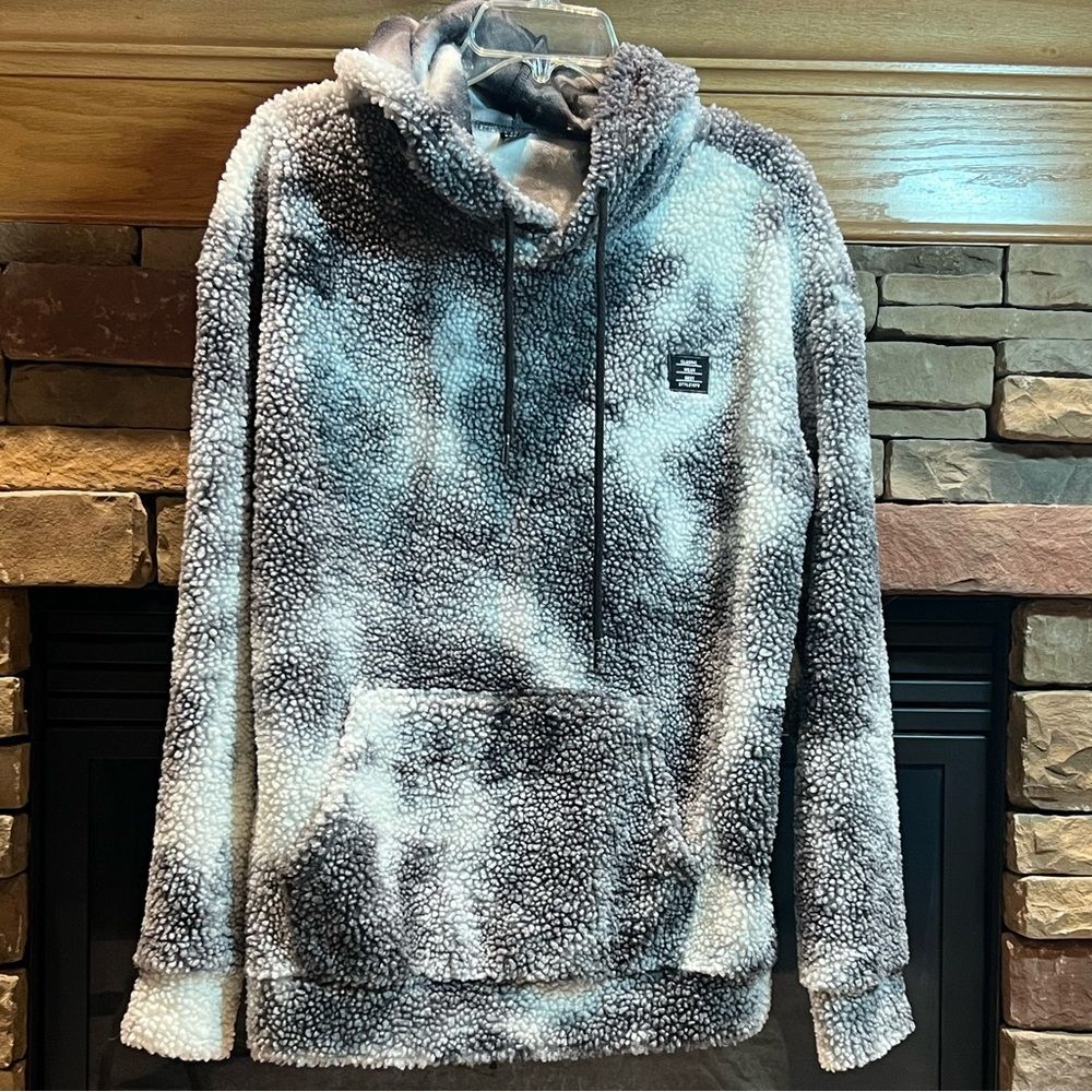 SHEIN Black and Gray Hoodie